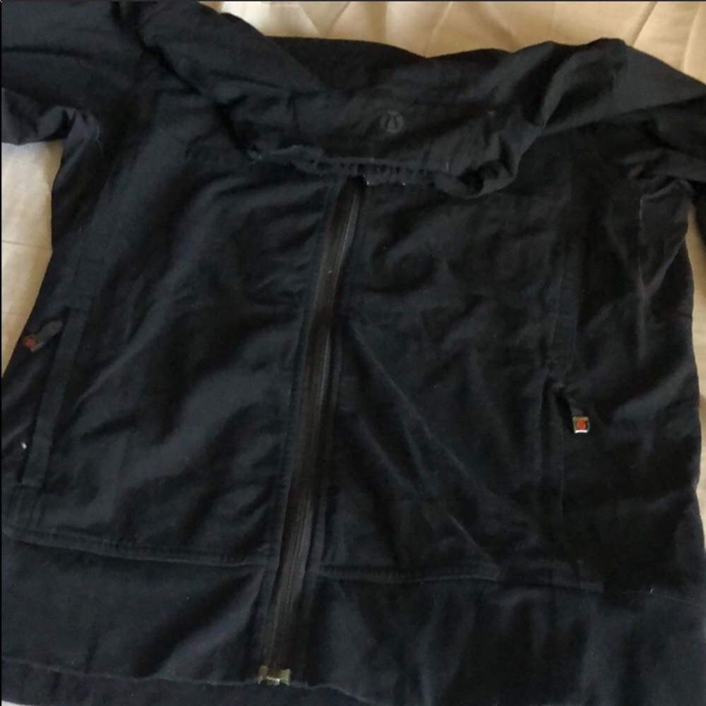 Black Lululemon Zip up athletic jacket - Picture 2 of 2